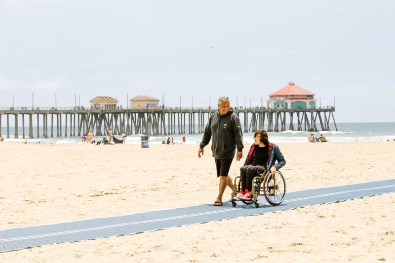 In Huntington Beach, a local surfer is making the waves more accessible
