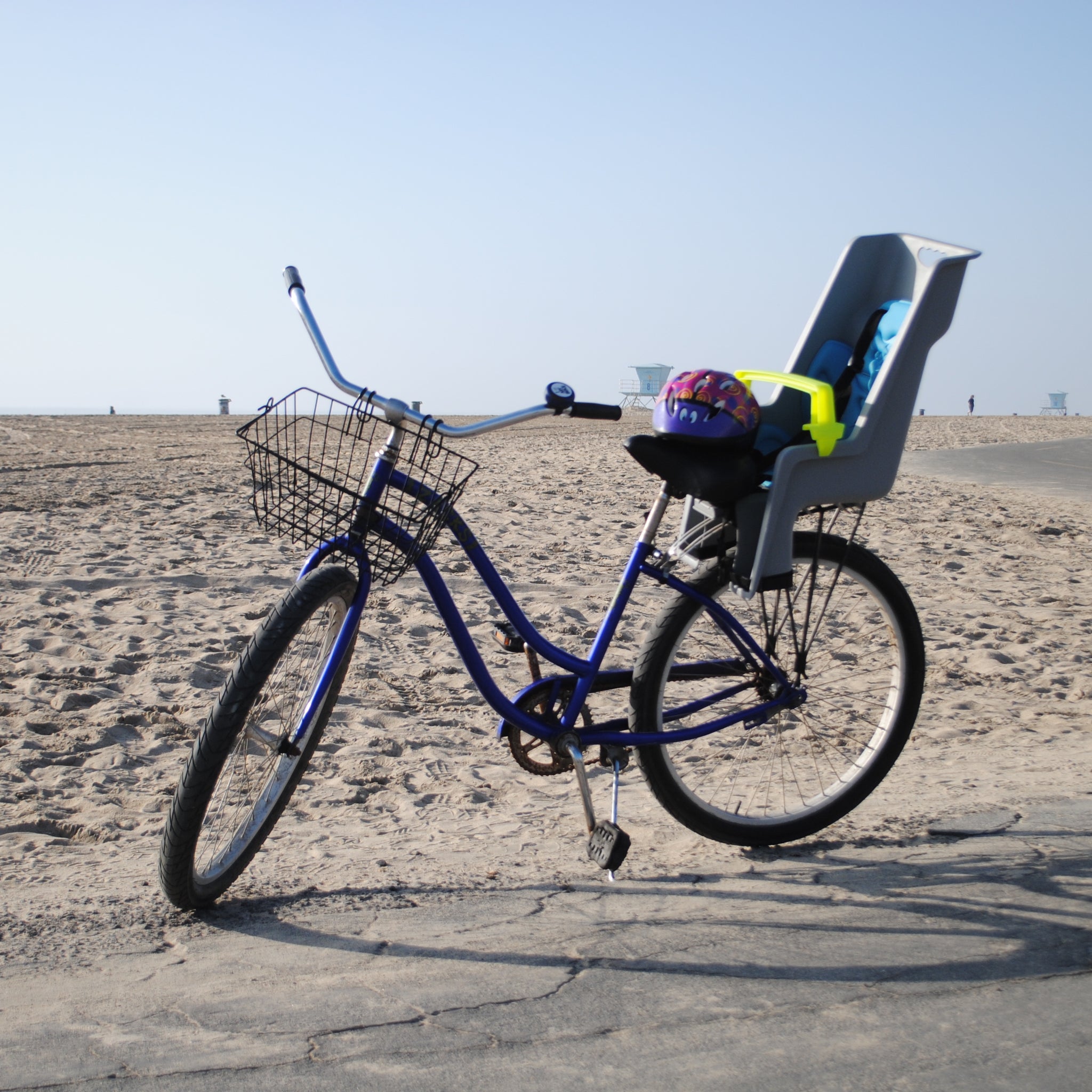 Child bike shops seat for beach cruiser