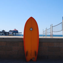 Load image into Gallery viewer, Performance fish model surf board, dual fin.
